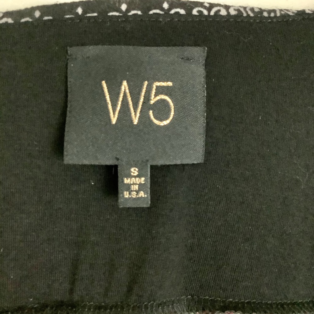 ANTHROPOLOGIE W5 Black/Paisley V-Neck Top SZ-S - Picture 7 of 8